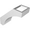 Ekena Millwork 3 1/2-in. W x 8-in. D x 8-in. H Imperial Architectural Grade PVC Knee Brace BRCP035X08X08IMP - alternate 4